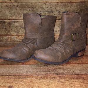 Dirty Laundry Cognac Brown Bootie